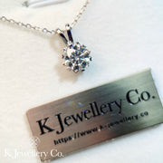 Moissanite Snowflake Necklace Moissanite Snowflake Necklace